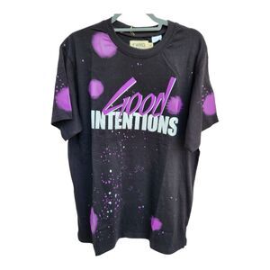FWRD Denim Good Intentions Graphic T-Shirt Mens Size 2XL NAV NWT 100% Cotton Rap